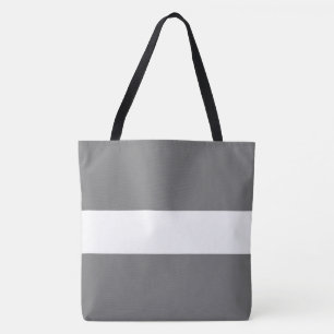 Bolso De Tela Deportiva elegante moderna ancha suave gris blanco