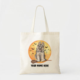 Bolso De Tela Depósito de regalo de perro perrito Bruja Hallowee