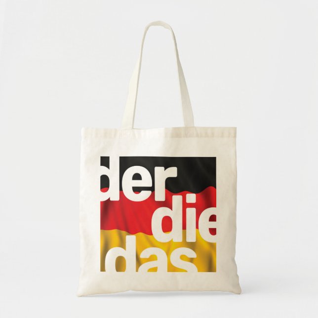 Bolso De Tela Der Die Das (Frente)
