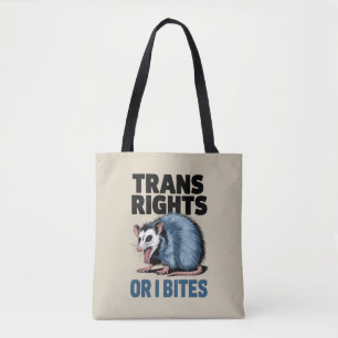 Bolso De Tela Derechos Trans O Bites Orgullo Gay Funny Lgbtq