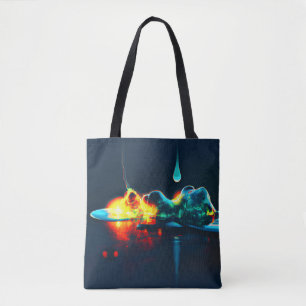 Bolso De Tela Derivación líquida brillante