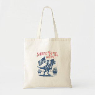 Bolso De Tela Derramando el Té Desde 1773 Cita Linda