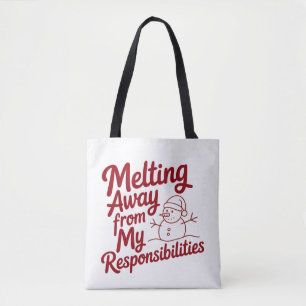 Bolso De Tela Derritiéndose lejos de mis responsabilidades Snark