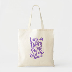 Bolso De Tela Desafiar tus límites nunca renunciar a la cita