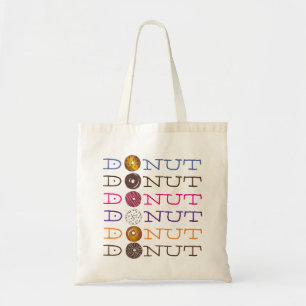 Bolso De Tela Desayuno Alimentos Douglas Donut Donuts Tote Bag