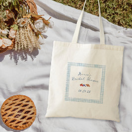 Bolso De Tela Desayuno Brunch Nupcial de Verano con Elegante Gin