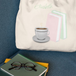 Bolso De Tela Desayuno de Despedida de Soltera: Té y Libros