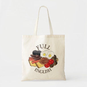 Bolso De Tela Desayuno inglés completo Reino Unido Cocina britán