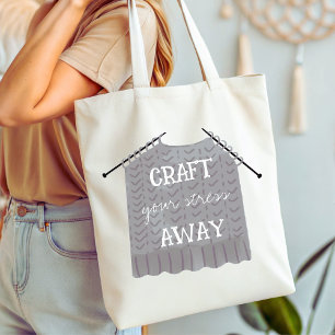 Bolso De Tela Descansa tu estrés fuera de lo gracioso