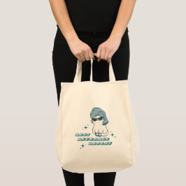 Bolso De Tela Descansar, Recargar, Repetir - Autocuidado y Gatos