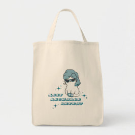 Bolso De Tela Descansar, Recargar, Repetir - Autocuidado y Gatos