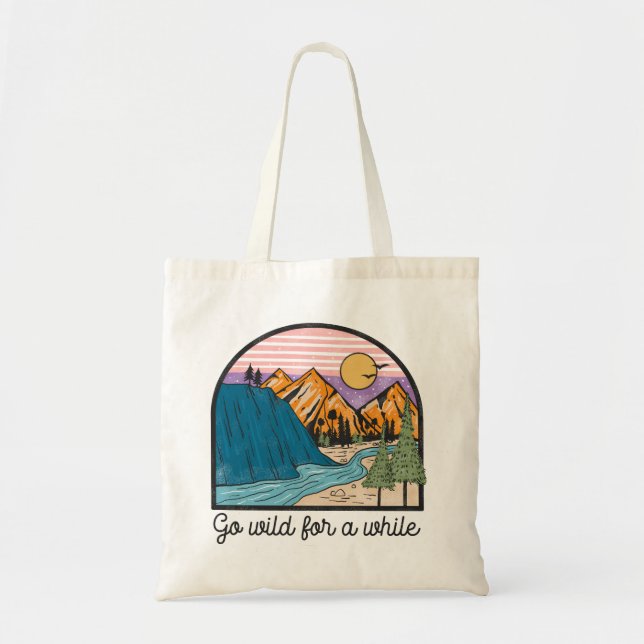 Bolso De Tela Descanse Por Un Tiempo (Frente)