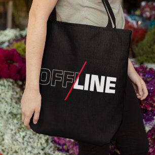 Bolso De Tela Desconectado Humor Geek