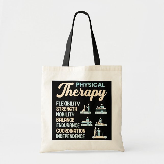 Bolso De Tela Descripción de Terapia Física Terapia Funny (Frente)