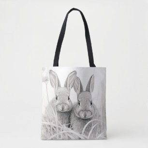 Bolso De Tela Descubrimiento de animales conejo Naturaleza salva