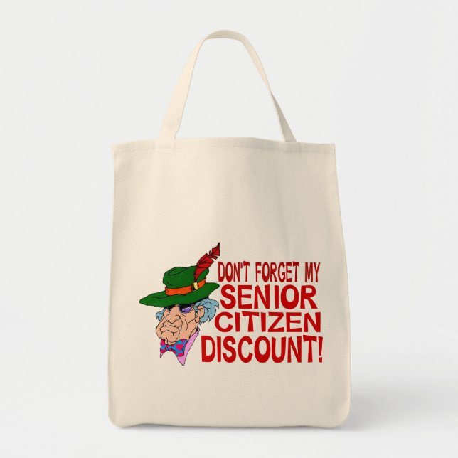 Bolso De Tela Descuento del jubilado (Frente)