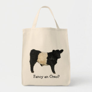 Bolso De Tela ¿Desee un Oreo? Vaca ceñida de Galloway