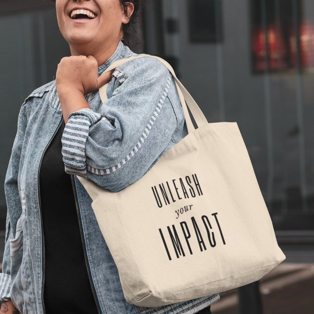 Bolso De Tela Desencadenar su impacto con un estilo motivacional (Shop now and make a meaningful impact wherever you go.)