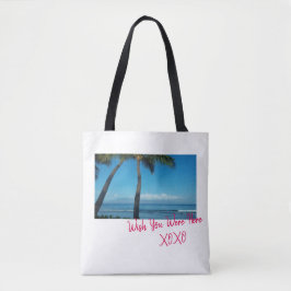 Bolso De Tela Deseo usted estaba aquí tote