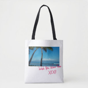 Bolso De Tela Deseo usted estaba aquí tote