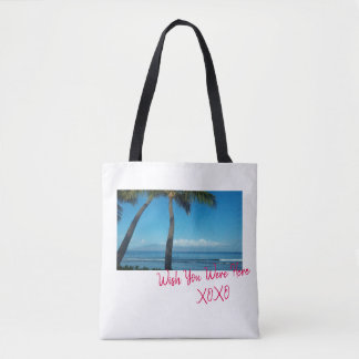 Bolso De Tela Deseo usted estaba aquí tote