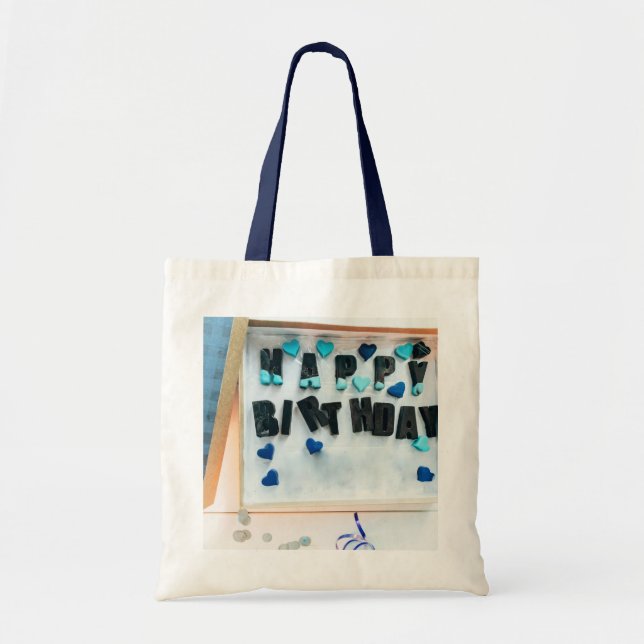 Bolso De Tela Deseos de cumpleaños Tote Bag (Frente)