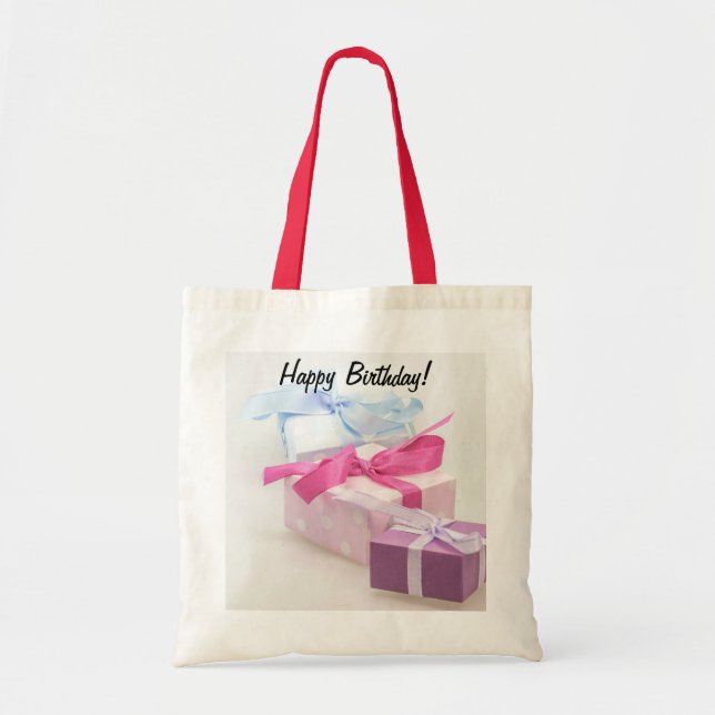 Bolso De Tela Deseos de cumpleaños Tote Bag (Frente)