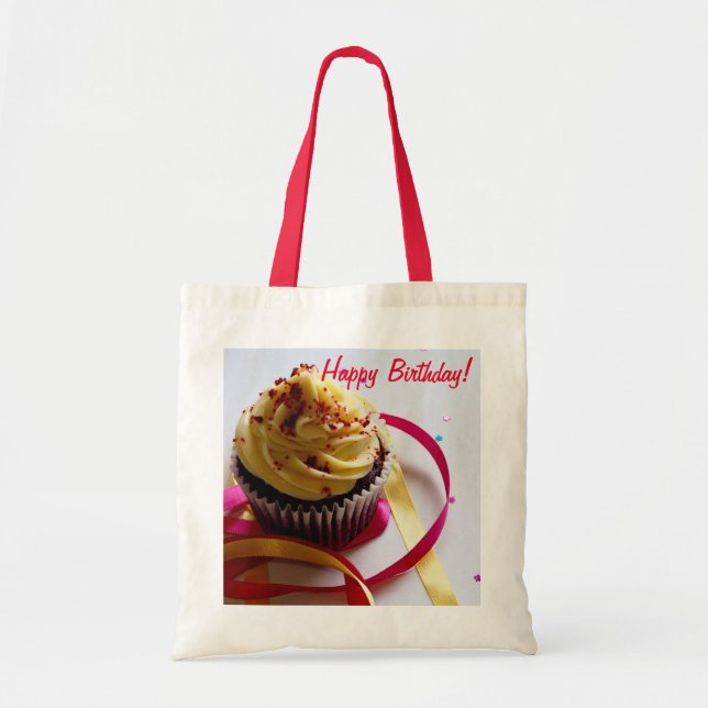 Bolso De Tela Deseos de cumpleaños Tote Bag (Frente)