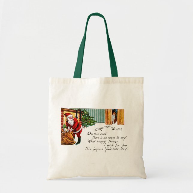 Bolso De Tela Deseos de los navidades (Frente)