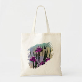 Bolso De Tela Desert Bloom Paint Splatter Tote Bag