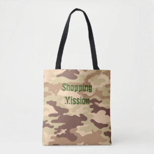 Bolso De Tela Desert Camouflage Brown