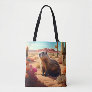 Bolso De Tela Desert Groundhog
