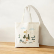 Desert Vulture Bird Tote Bag