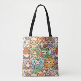 Bolso De Tela Desfile de Amigos Mitológicos | Mágica Pastel Cute