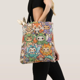 Bolso De Tela Desfile de Amigos Mitológicos | Mágica Pastel Cute