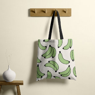 Bolso De Tela Desfile de Plátanos Verde Sage