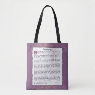 Bolso De Tela Desiderata - Cosas deseadas