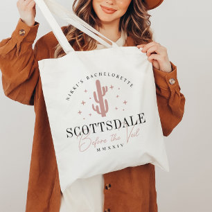 Bolso De Tela Desierto Cactus Scottsdale Despedida de Soltera