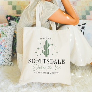 Bolso De Tela Desierto Cactus Scottsdale Despedida de Soltera