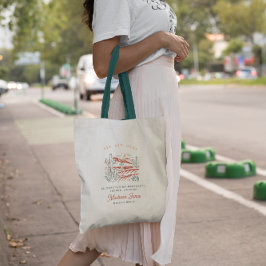 Bolso De Tela Desierto moderno de Boho | Bridesmaid Favor Tote B