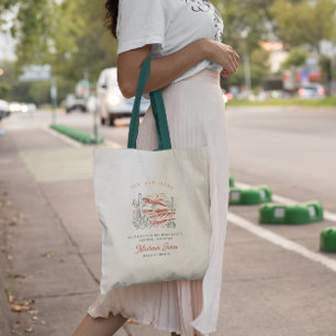 Bolso De Tela Desierto moderno de Boho   Bridesmaid Favor Tote B