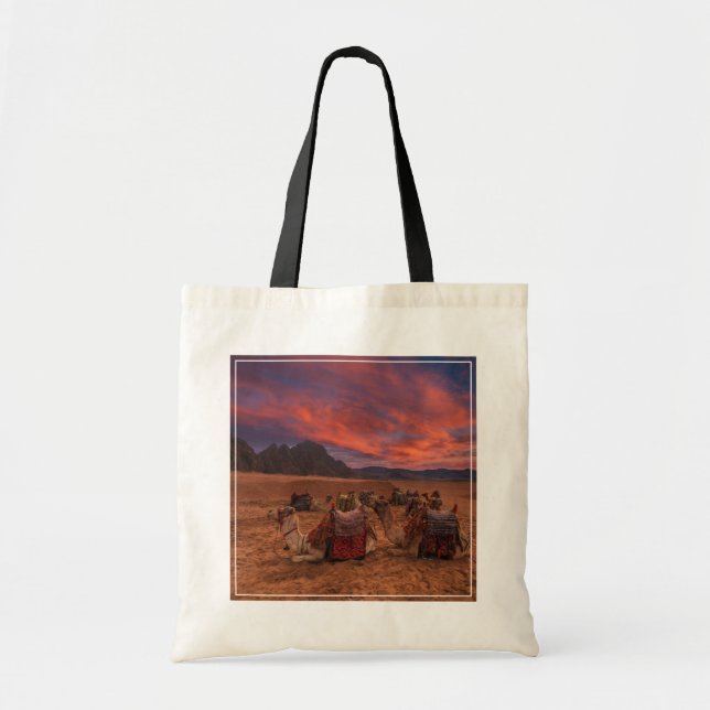 Bolso De Tela Desiertos | Camels Sinai Mountains Egipto (Frente)