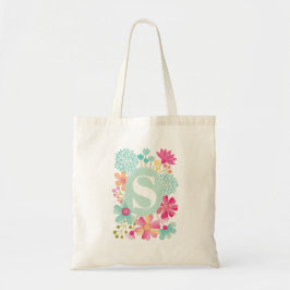 Bolso De Tela Designer Monogram Initial Canvas