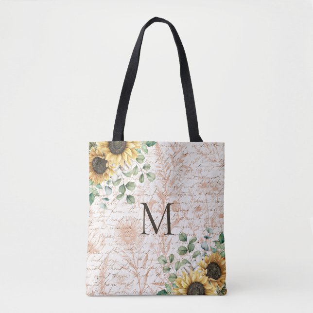Bolso De Tela Desnudo de Giro Rústico Monogramado (Anverso)