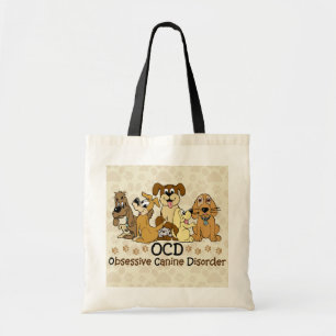 Bolso De Tela Desorden canino obsesivo de OCD