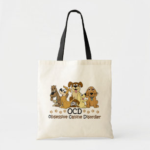 Bolso De Tela Desorden canino obsesivo de OCD
