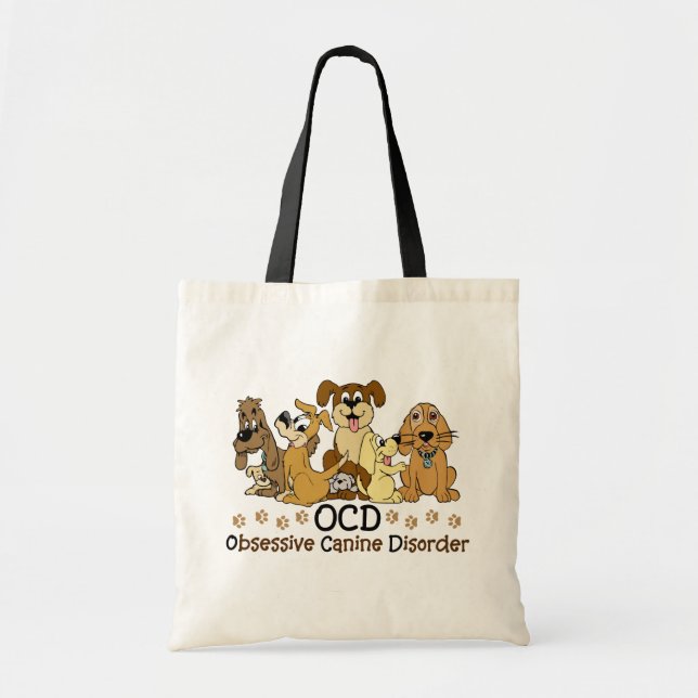 Bolso De Tela Desorden canino obsesivo de OCD (Frente)