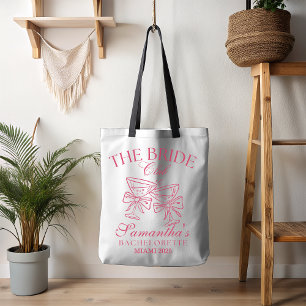 Bolso De Tela Despedida de Soltera con Lazo
