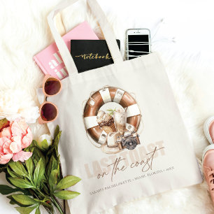 Bolso De Tela Despedida de soltera en la playa personalizada