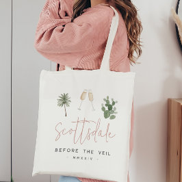 Bolso De Tela Despedida de soltera en palmera del desierto y cac